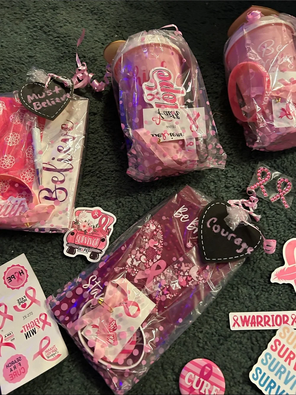 Pink Breast Cancer Awareness Party Favor Pack
